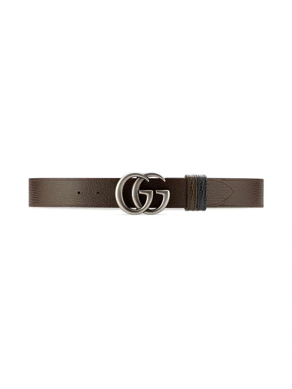 Gucci reversible Leather Men's Belt with Silver Interlocking G Buckle